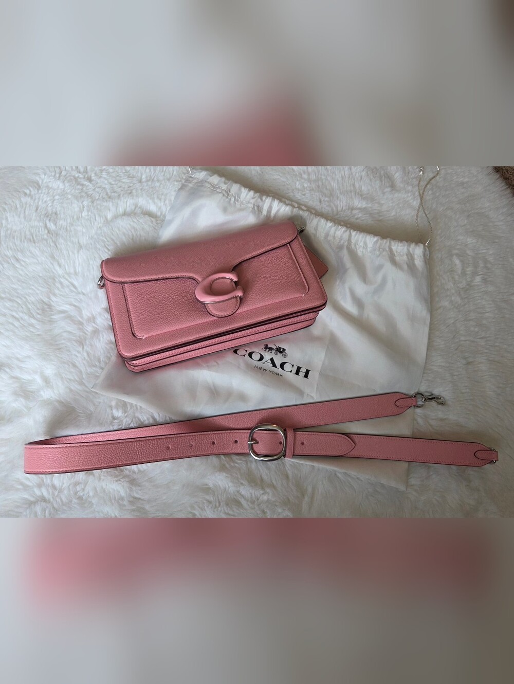 Coach Tabby 26 In Flower Pink Pebble Leather